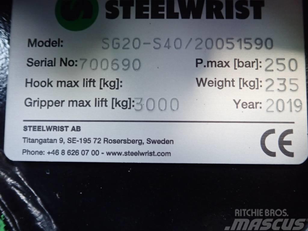 Steelwrist Sortiergreifer SG20 passend zu Volvo ECR35 Grabulje