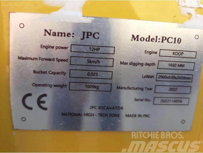 JPC PC-10 Mini bageri < 7t