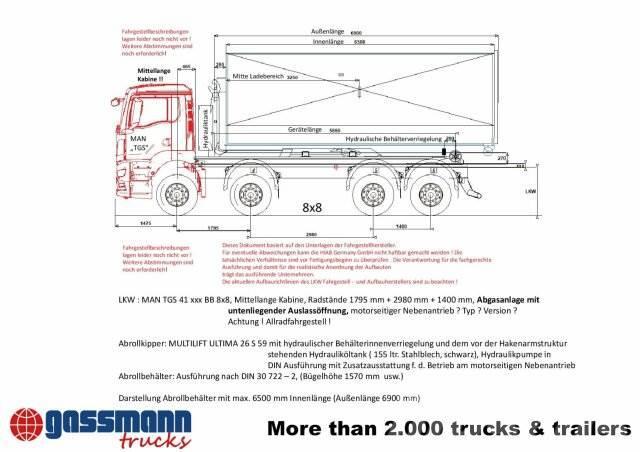 Hiab Ultima 26S59 Abrollanlage Rol kiper kamioni sa kukom za podizanje tereta
