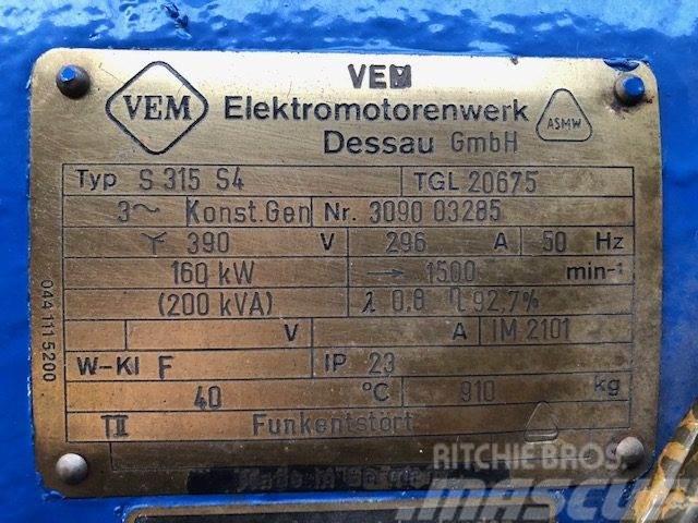  200 kVA VEM Type S315 S4 TGL20675 Generator Ostali generatori