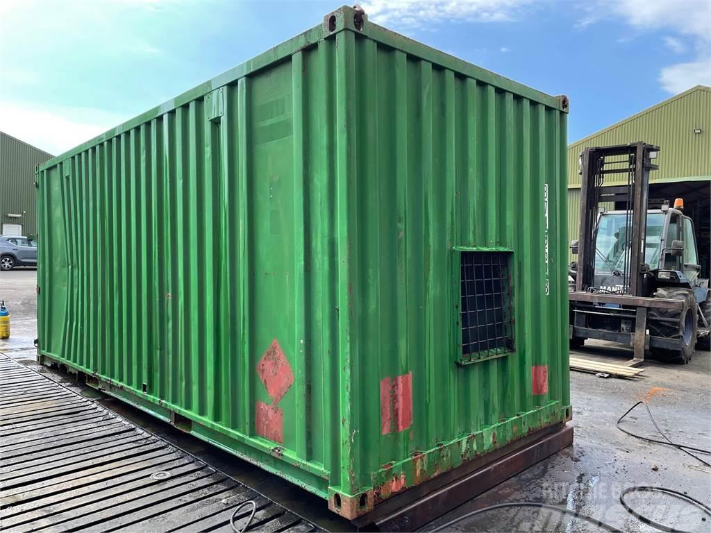  20FT container uden døre, til dyrehold eller lign. Kontejneri za skladištenje