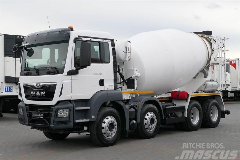 MAN TGS 32.420 / 8x4 / GRUSZKA 9 m3 / BETONOMIESZARKA  Kamioni mešalice za beton