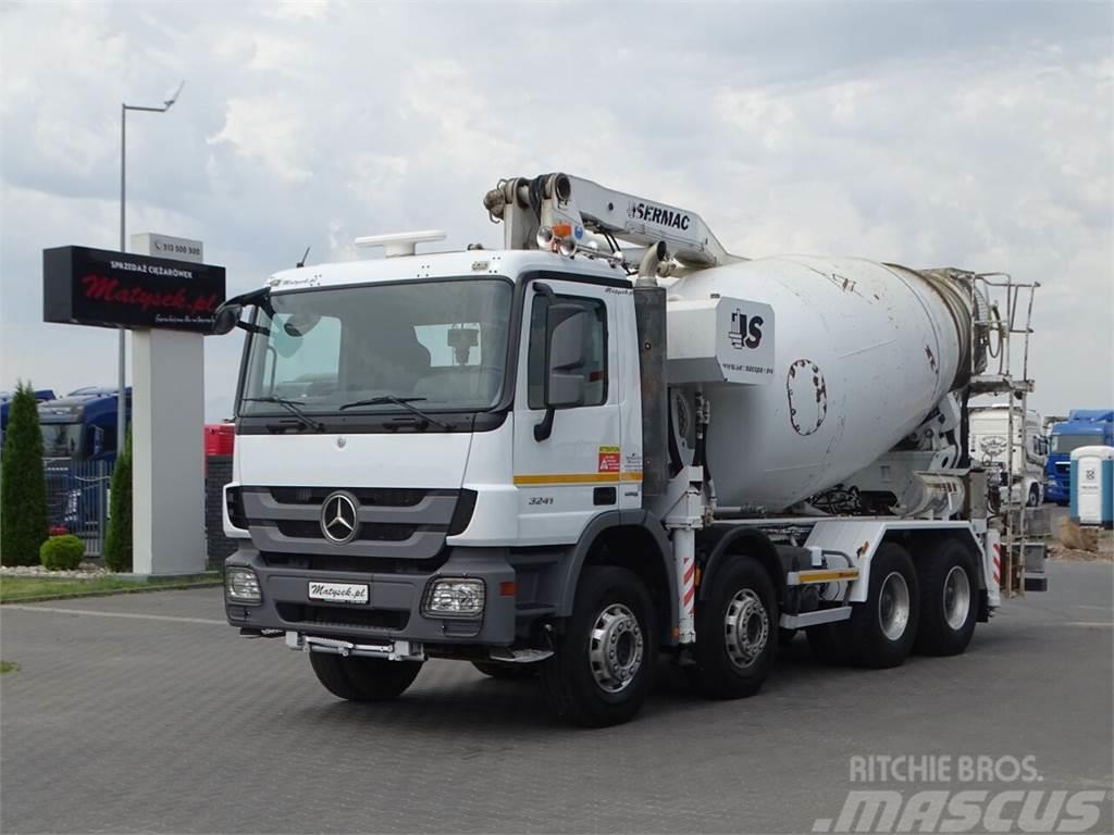 Mercedes-Benz ACTROS 3241 / CEMENTMIXER + PUMP SERMAC 3Z24 - 24  Kamioni mešalice za beton