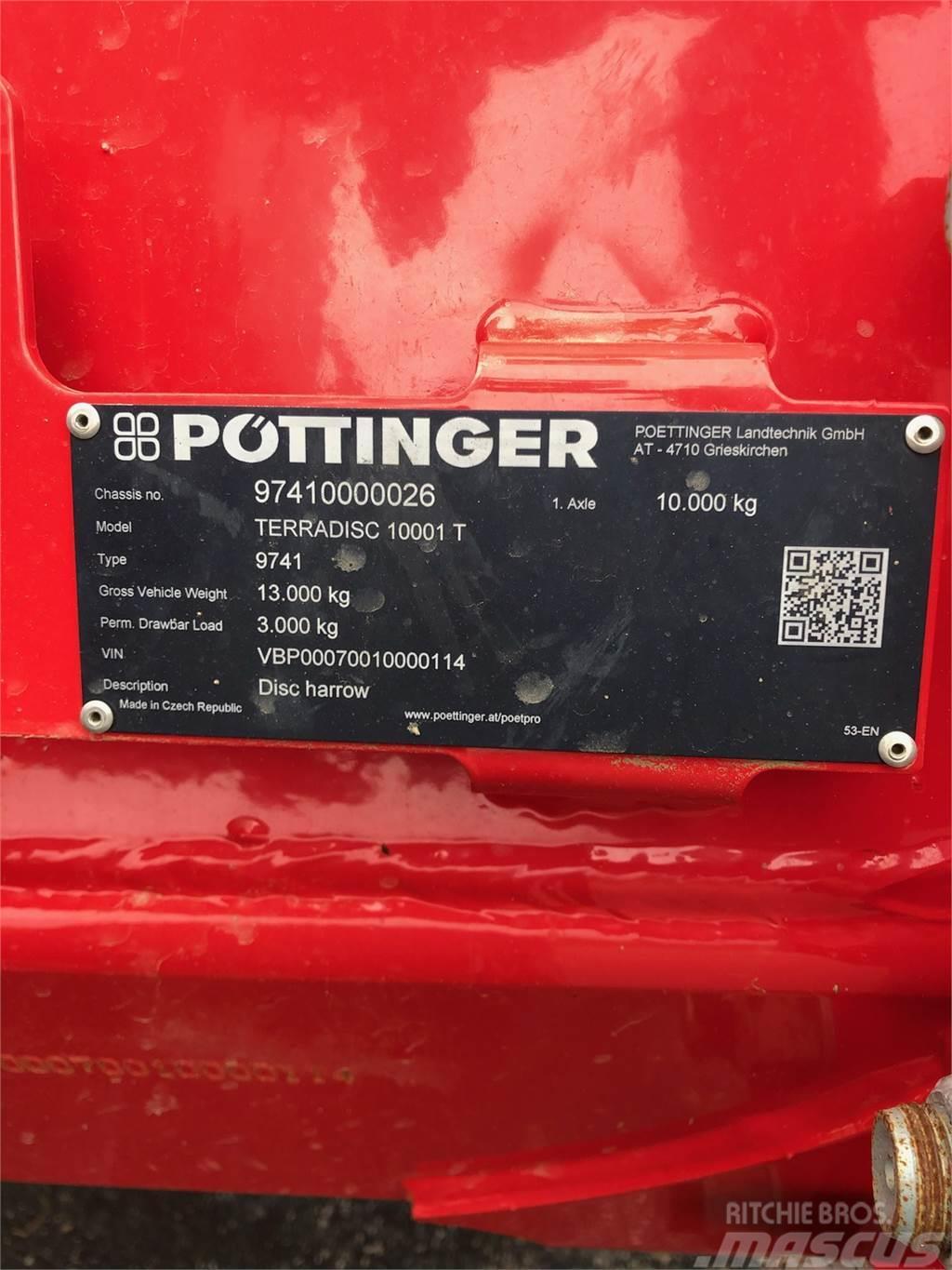 Pöttinger TERRADISC 10001T 32.5 Ostale mašine i priključci za obradu tla