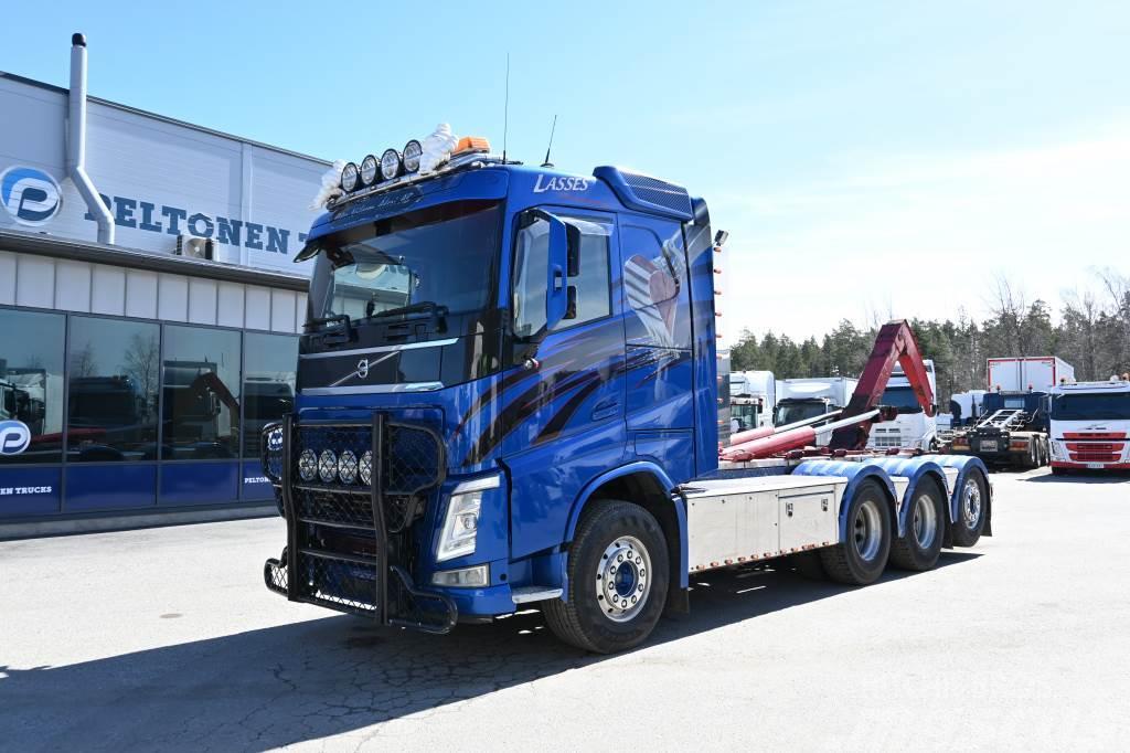 Volvo FH500 8x4 Tridem Rol kiper kamioni sa kukom za podizanje tereta