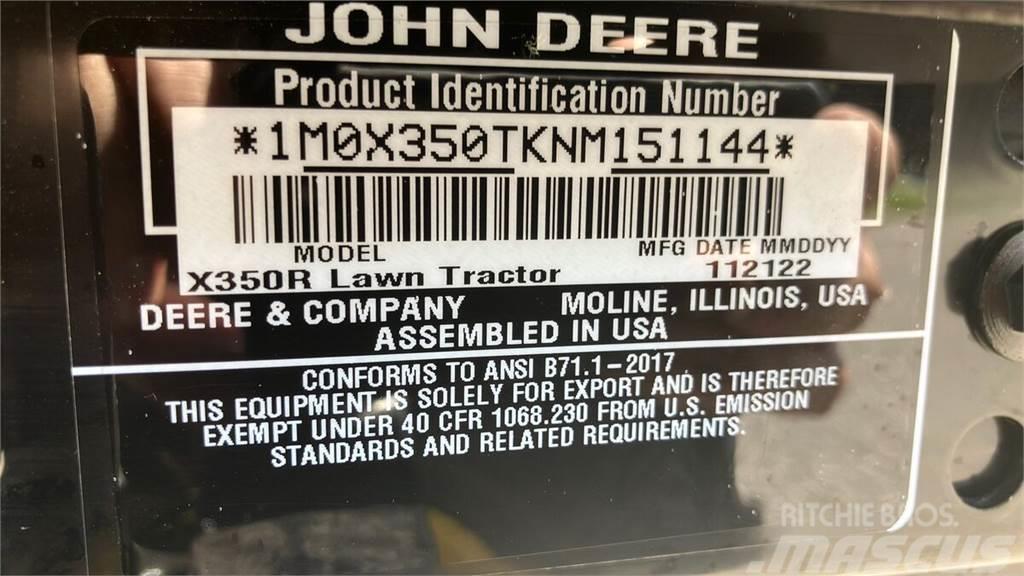 John Deere X350R Ostale industrijske mašine