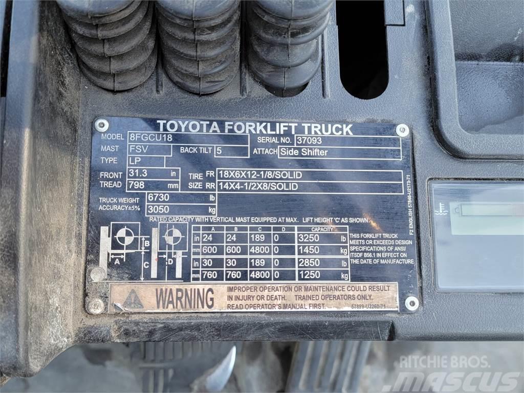 Toyota 8FGCU18 Plinski viljuškari