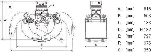 DMS SG3535 inkl. Rotator Sortiergreifer - NEU Grabulje