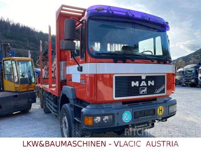 MAN 33.403 Holztransporter mit Kran PENZ Kamioni za drva Šticari