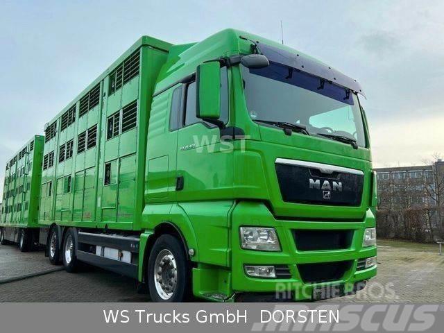 MAN TGX 26.480 XL KABA 3 Stock Vollalu Kamioni za prevoz životinja
