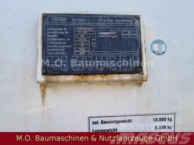  Saugwagenanhänger / Tollense TH 93 / 14.000 L Prikolice za cisterne