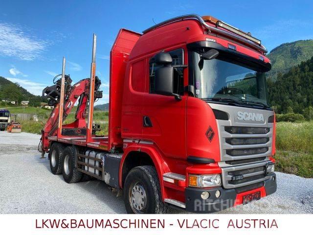 Scania G490 Holztransporter mit Kran Kamioni za drva Šticari