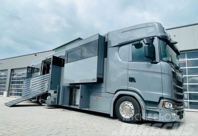 Scania S 450 Doppel Pop-out Pop-Up Pferdetransporter Kamioni za prevoz životinja