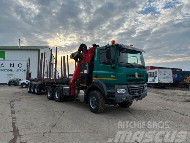 Tatra woodtransporter 6x6, crane + R.CH trailer vin343 Kamioni za drva Šticari