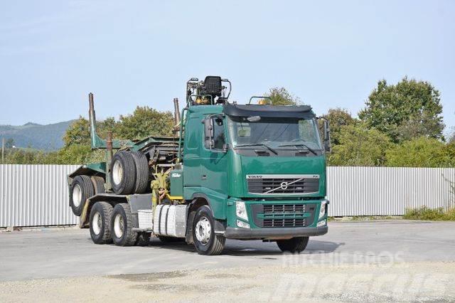 Volvo FH 500 * LOGLIFT F251 S80A + Anhänger /6x4 Kamioni za drva Šticari