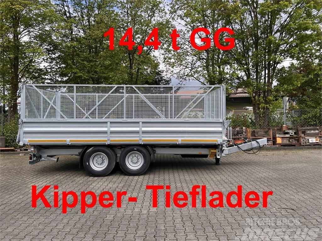 Möslein TTD 14 5,70 m 14 t Tandem- Kipper Tieflader 5,70 Kiperi prikolice