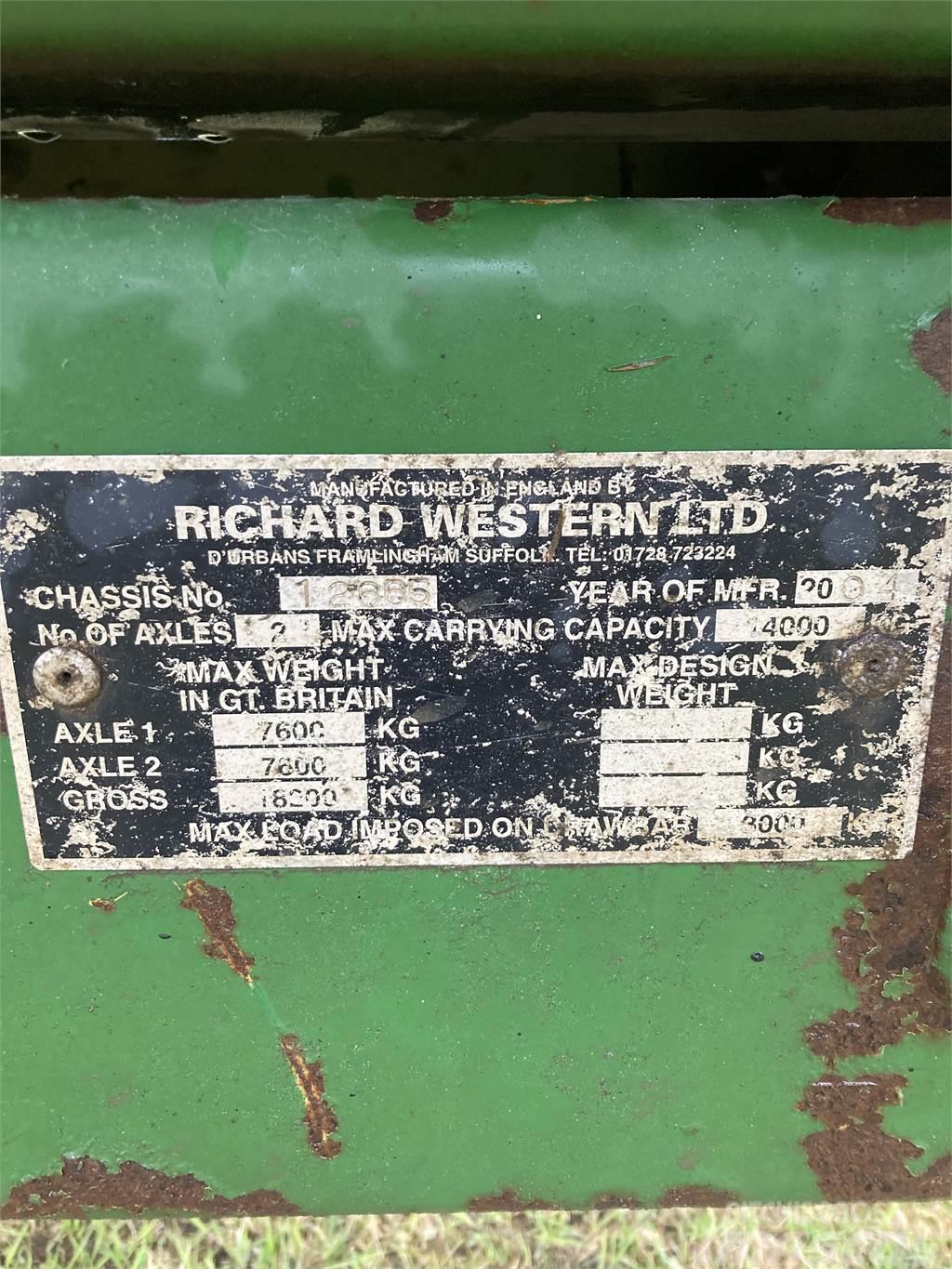 Richard Western ENSILAGEVAGN Ostala oprema za utovarivače i kopače