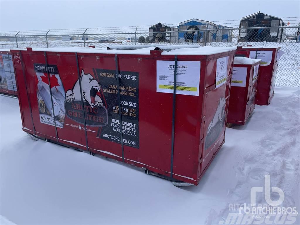 Arctic Shelter 80 ft x 40 ft x 24 ft Peak Doub ... Čelični okviri za građevine