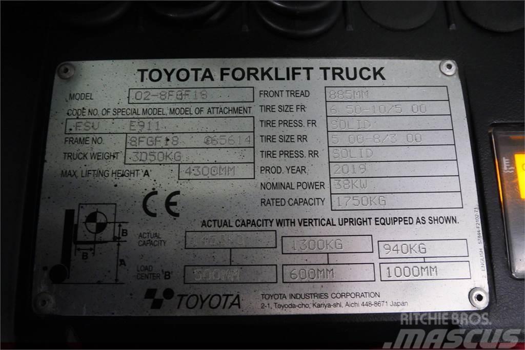 Toyota 02-8FGF18 Plinski viljuškari