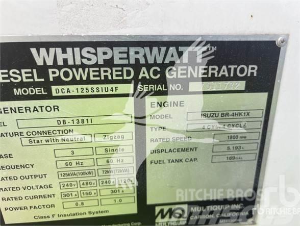 MultiQuip WHISPERWATT DCA125SSIU4F Generatori na plin
