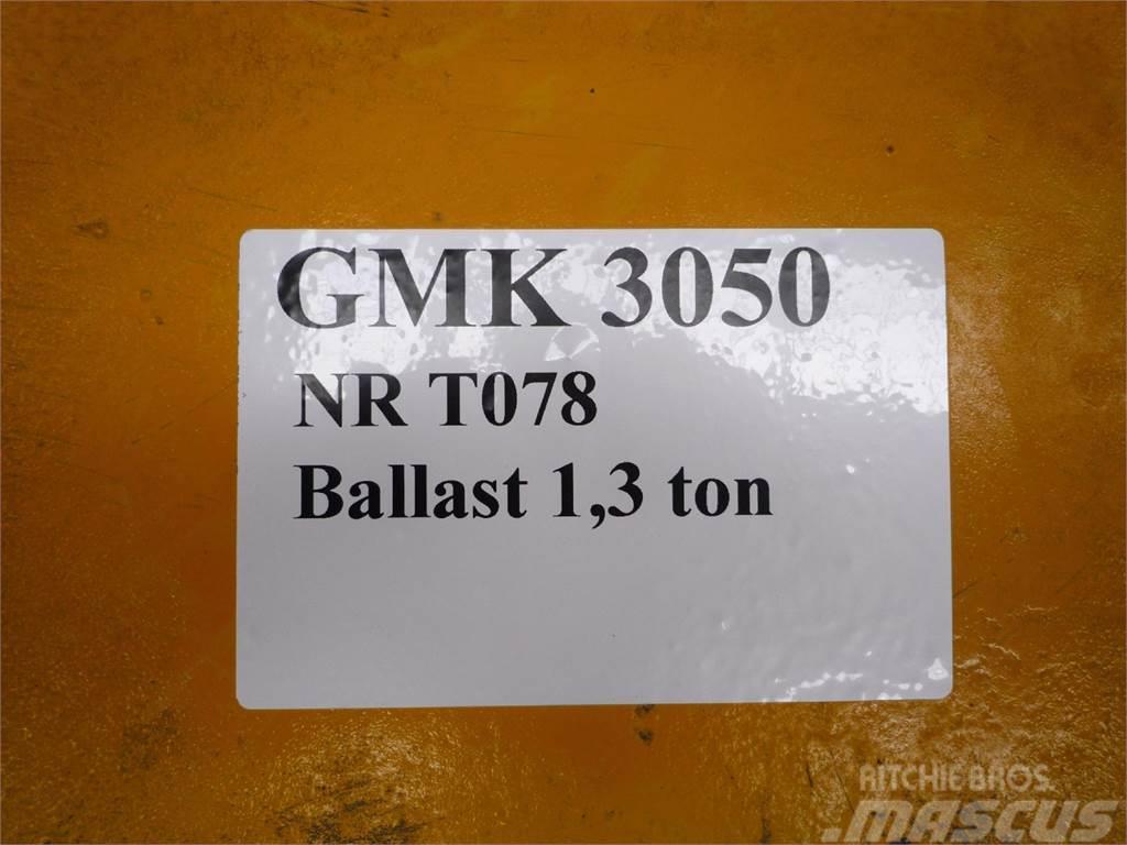 Grove GMK 3050 counterweight 1,3 ton Delovi i oprema za kran